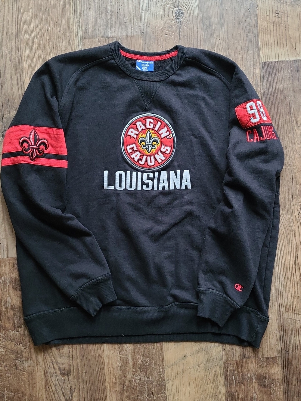 Champion University Of Louisiana Ragin' Cajuns Crewneck Sweatshirt 2XL